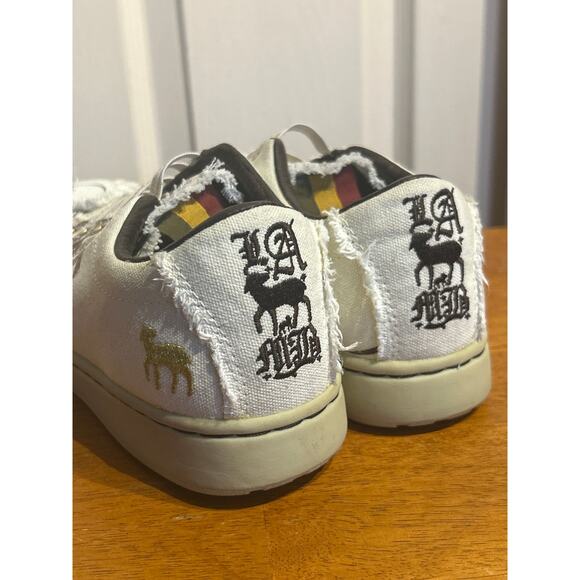 L.A.M.B. Canvas Rasta Sneakers Y2K - Picture 4 of 11